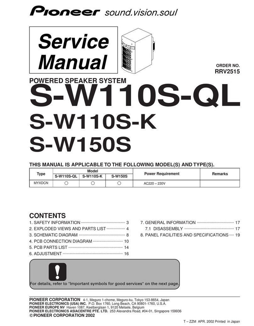 Pioneer S-W110S-QL User manual