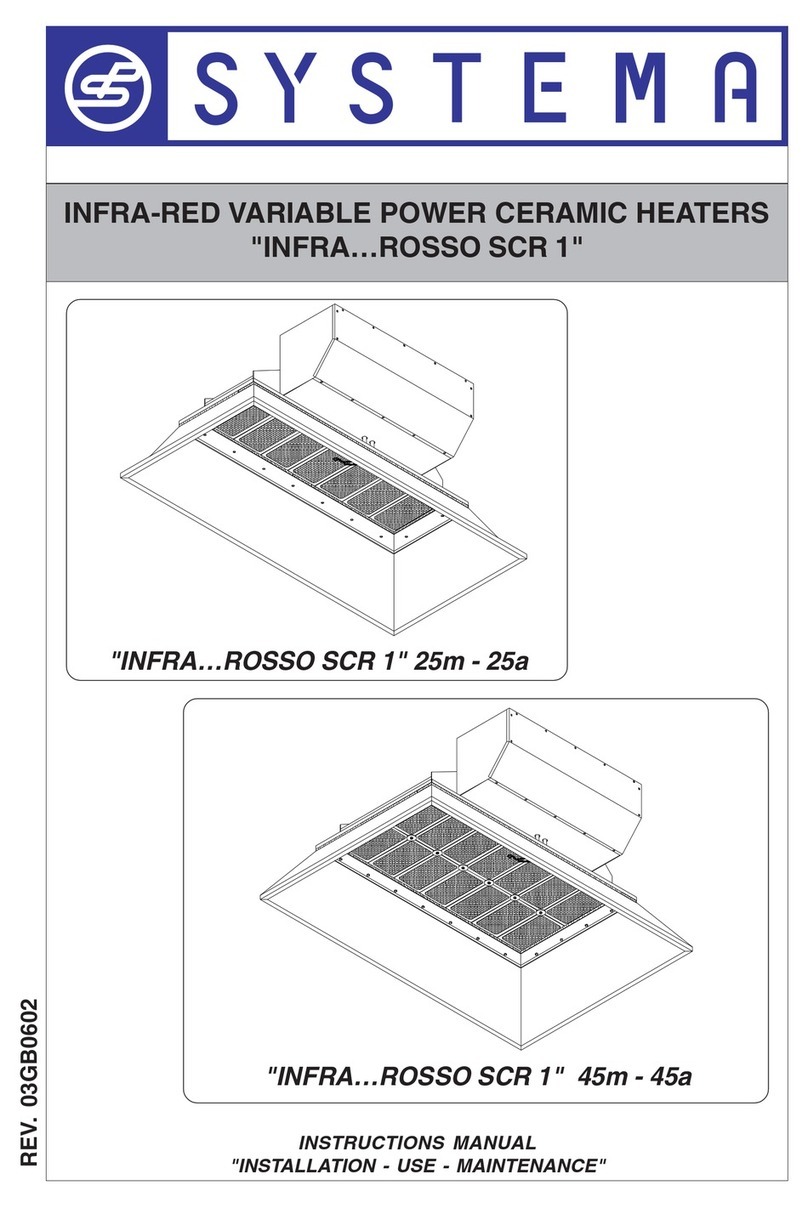 Systema INFRA...ROSSO SCR 1 25M User manual