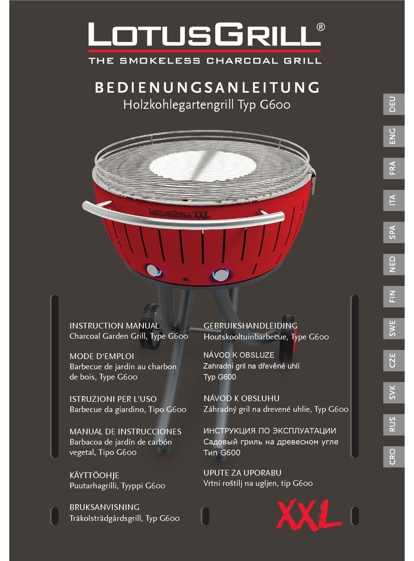 LotusGrill G600 instruction manual