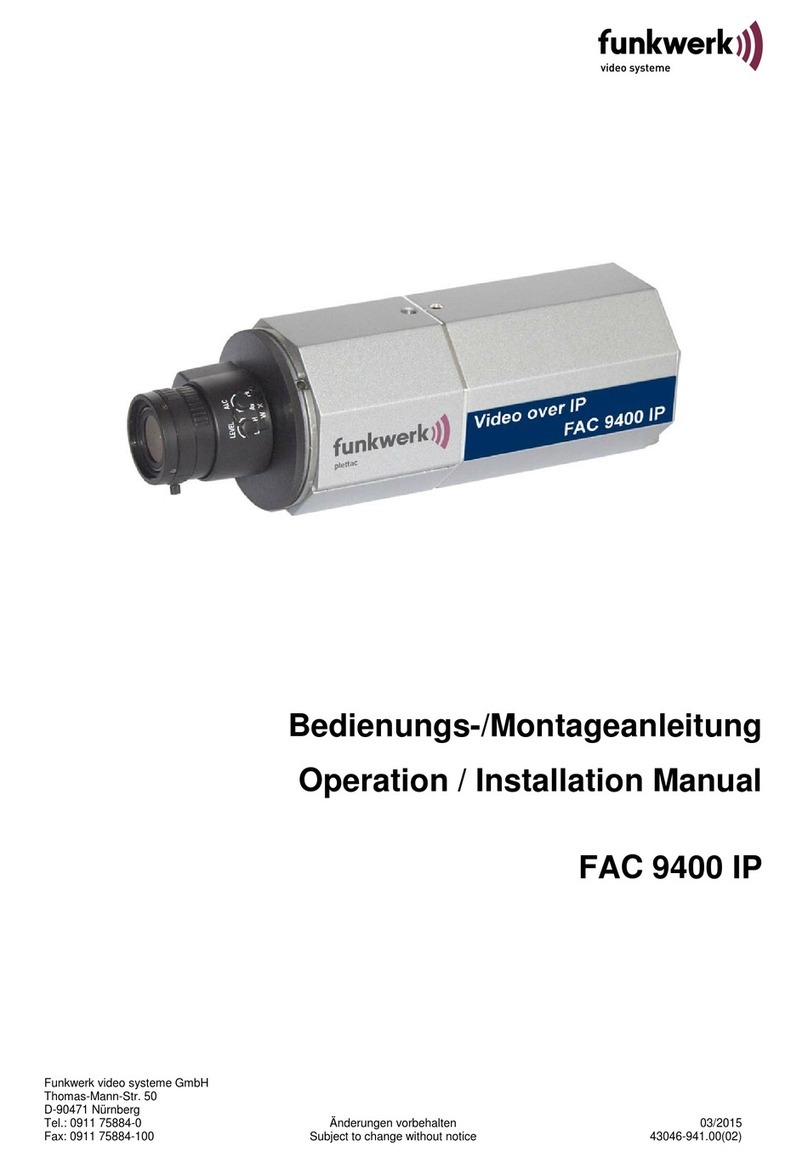 Funkwerk FAC 9400 IP Operation and installation manual