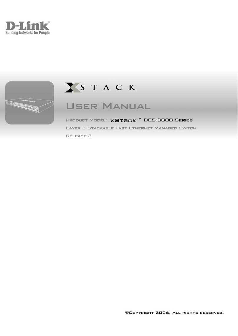 D-Link xStack DES-3800 Series User manual