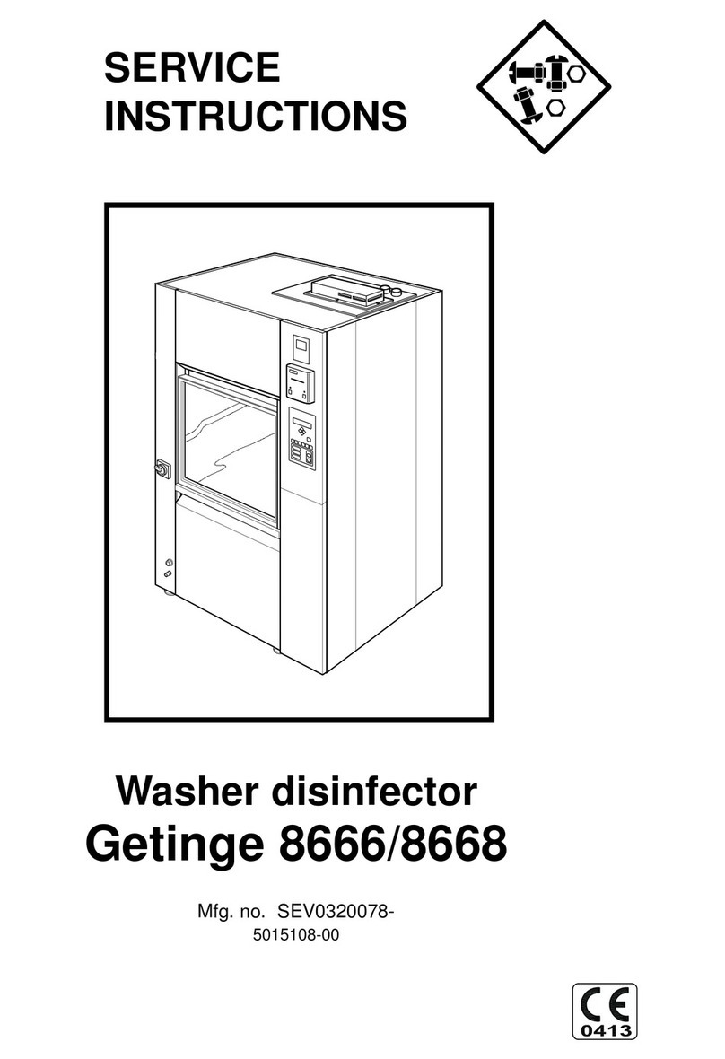 Getinge 8666 Service instructions
