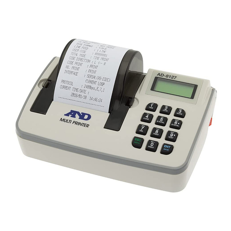 A&D AD-8127 User manual