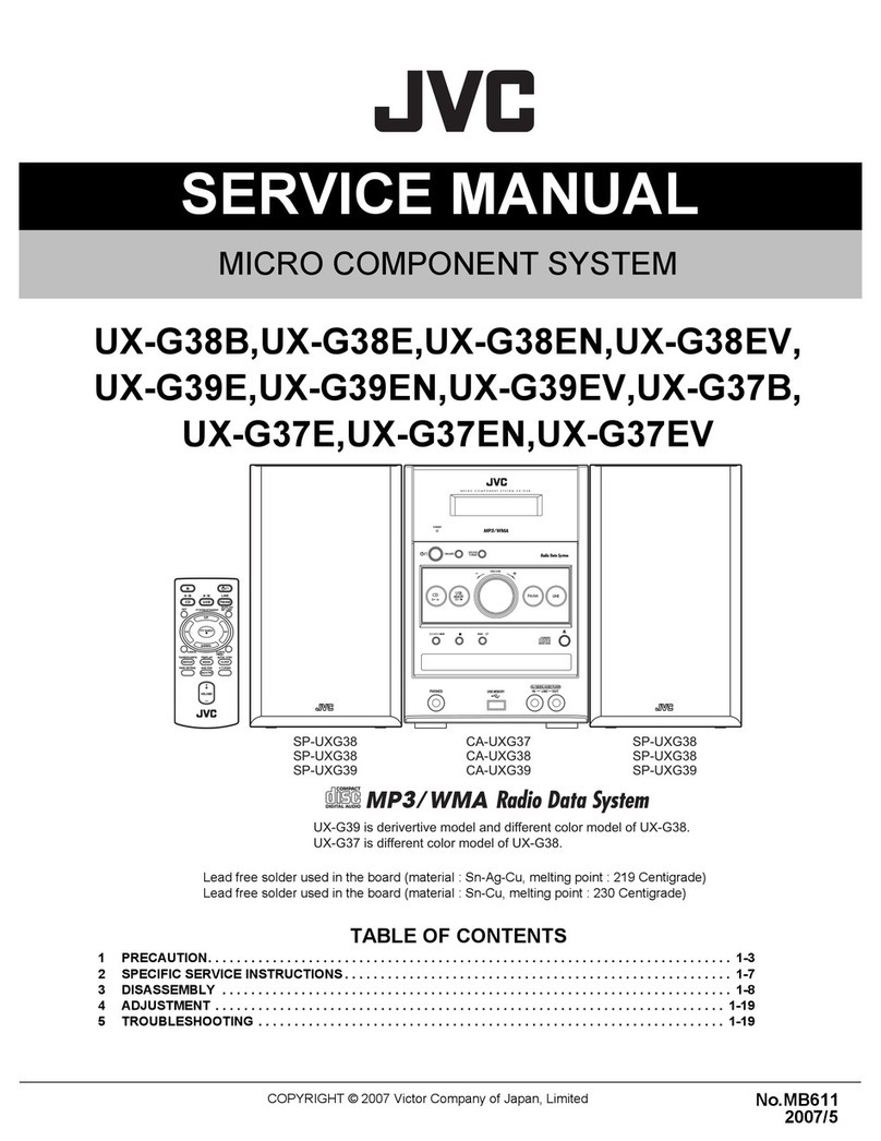 JVC UX-G38B User manual JVC UX-G38B User manual
