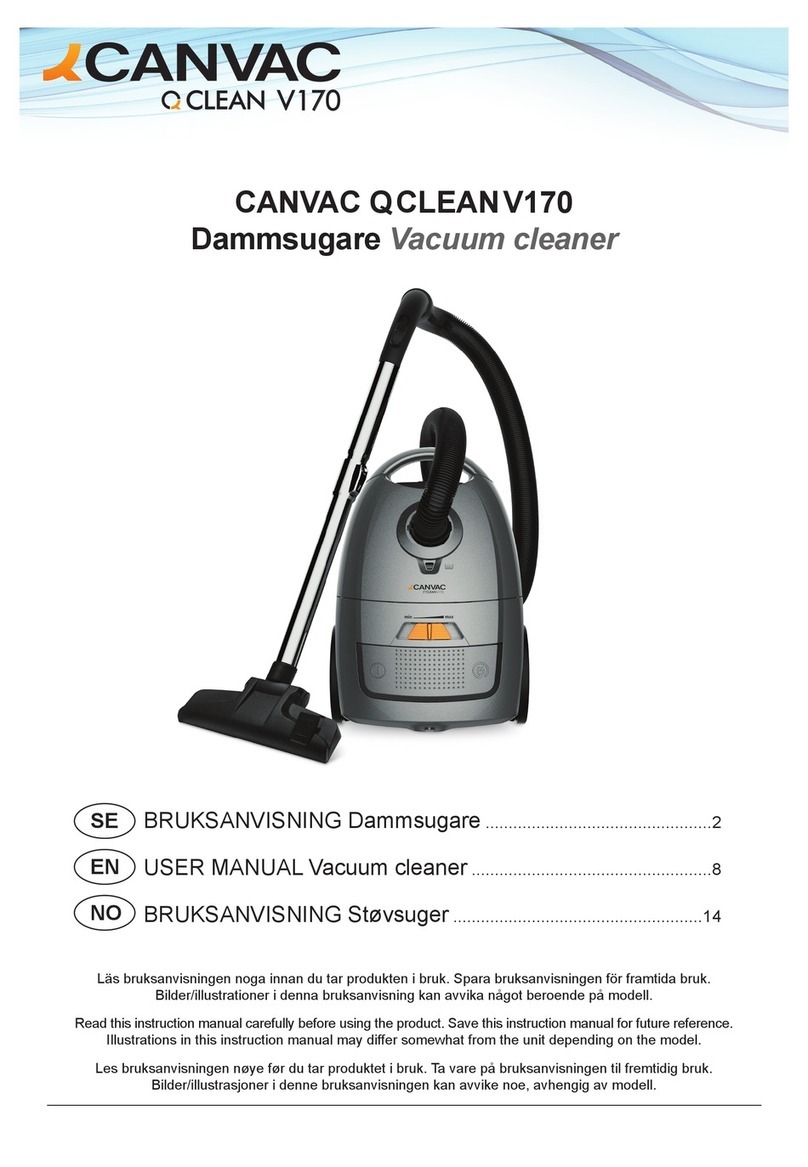 CANVAC Q CLEAN V170 user manual