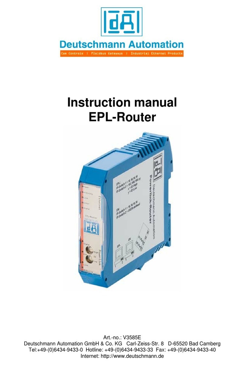 DEUTSCHMANN AUTOMATION V3585E instruction manual DEUTSCHMANN AUTOMATION V3585E instruction manual
