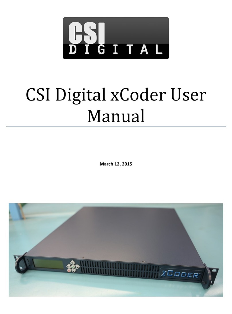 CSI Digital xCoder user manual