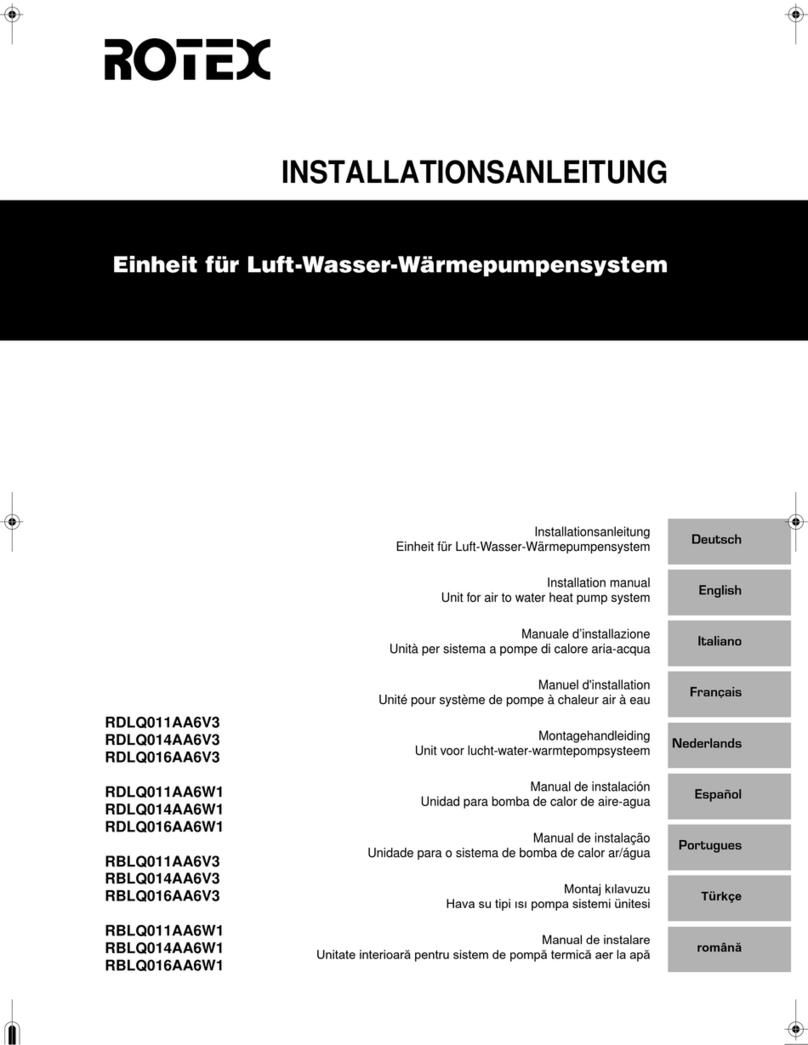 Rotex RDLQ011AA6V3 installation manual