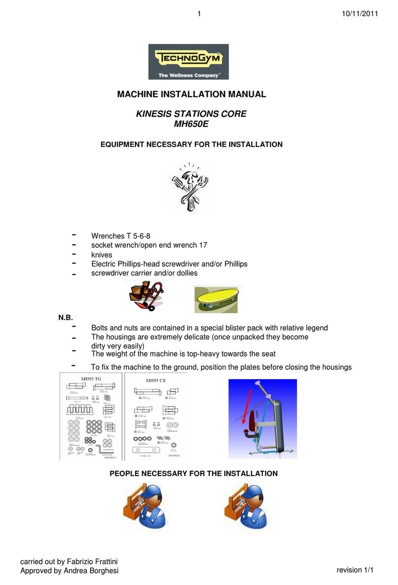Technogym MH650E User manual