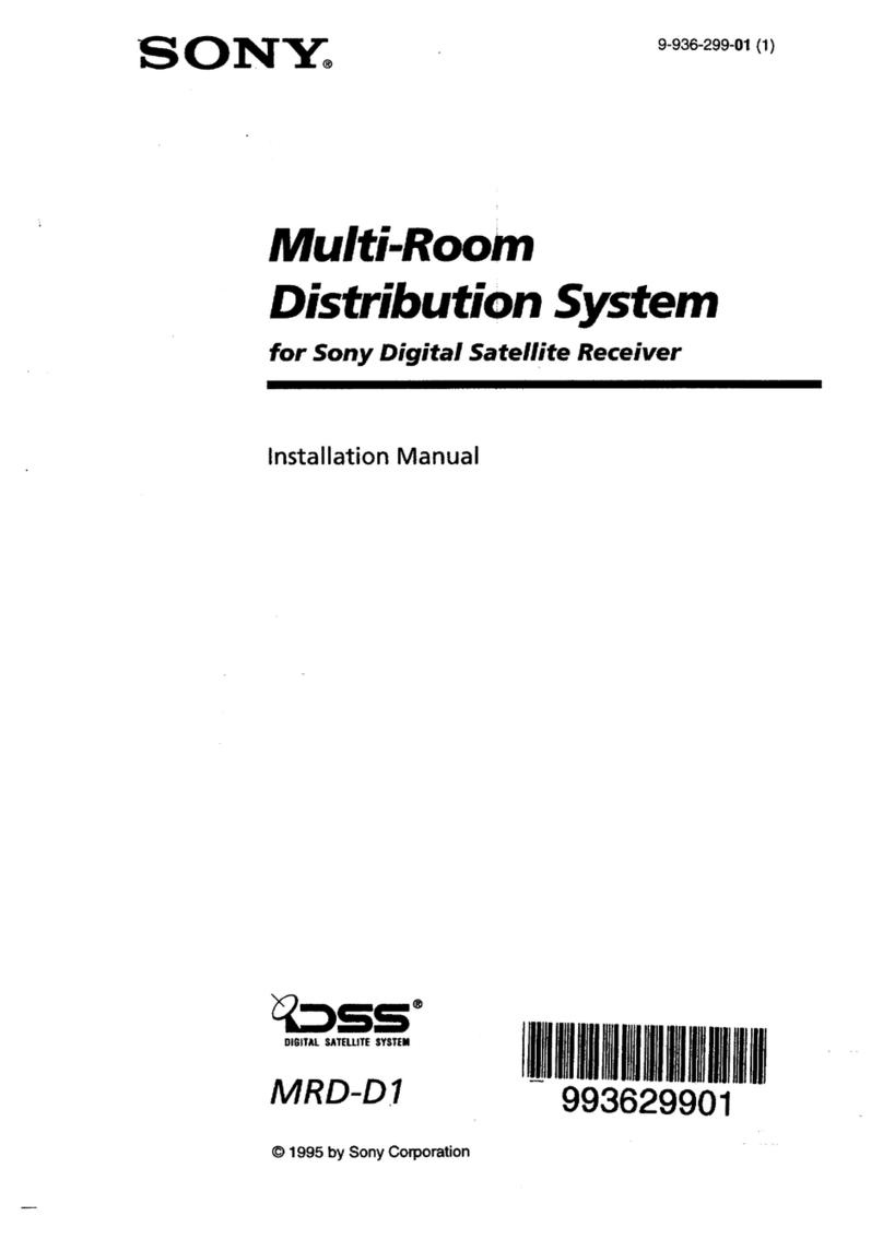 Sony MRD-D1 installation manual