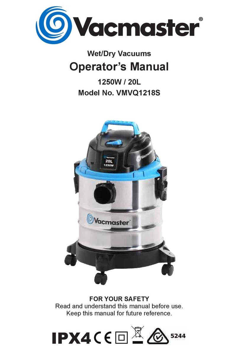Vacmaster VMVQ1218S User manual