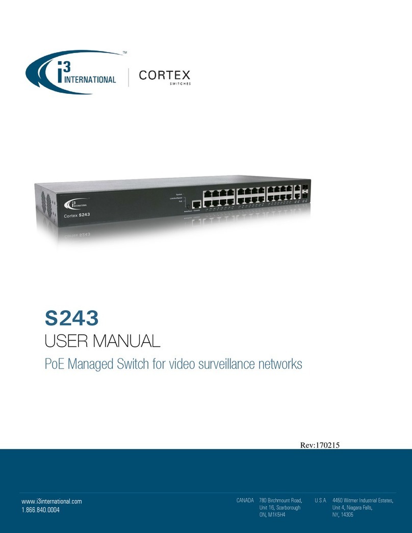 i3 International Cortex S243 User manual