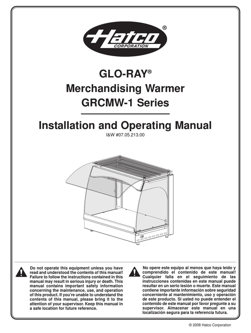 Hatco GRCMW-1 SERIES User manual