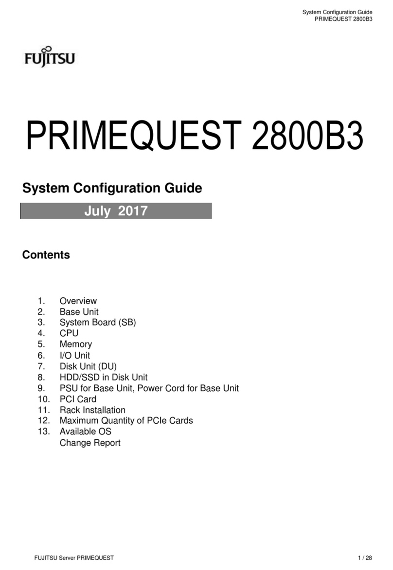 Fujitsu PRIMEQUEST 2800B3 System configuration guide