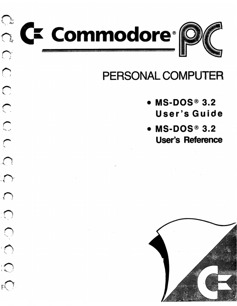 Commodore PC Ms-dos 3.2 user's guide Commodore PC Ms-dos 3.2 user's guide