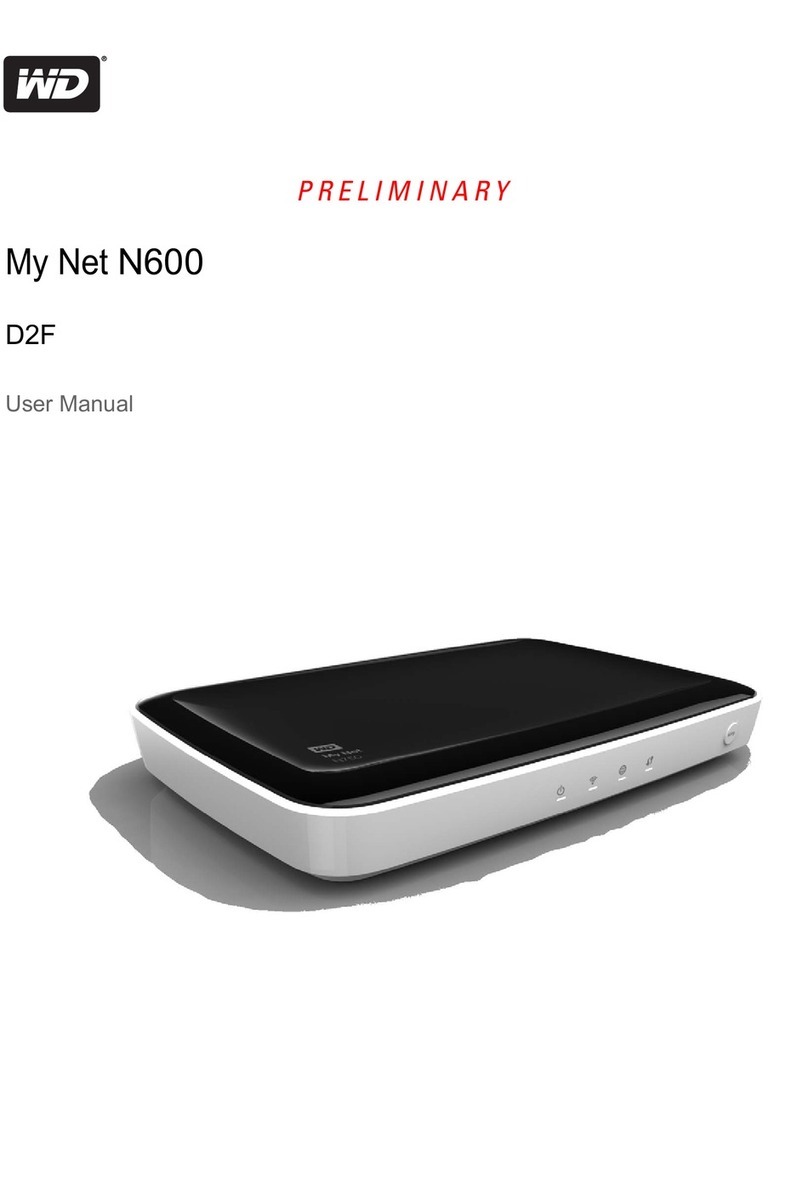 Western Digital MY NET N600 D2F User manual