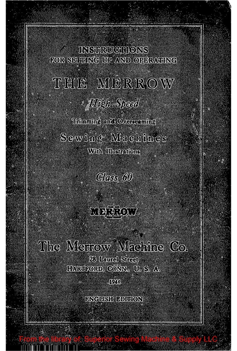 Merrow 60AD User instructions