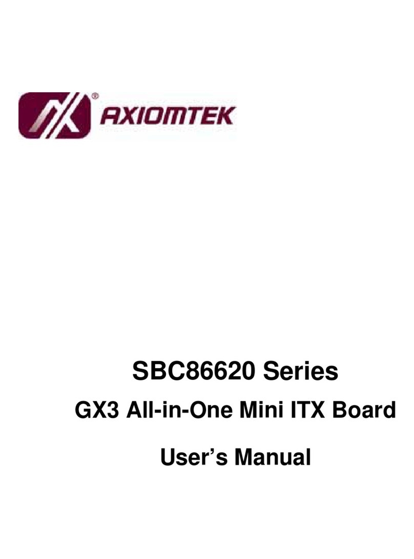 AXIOMTEK SBC86620 Series User manual