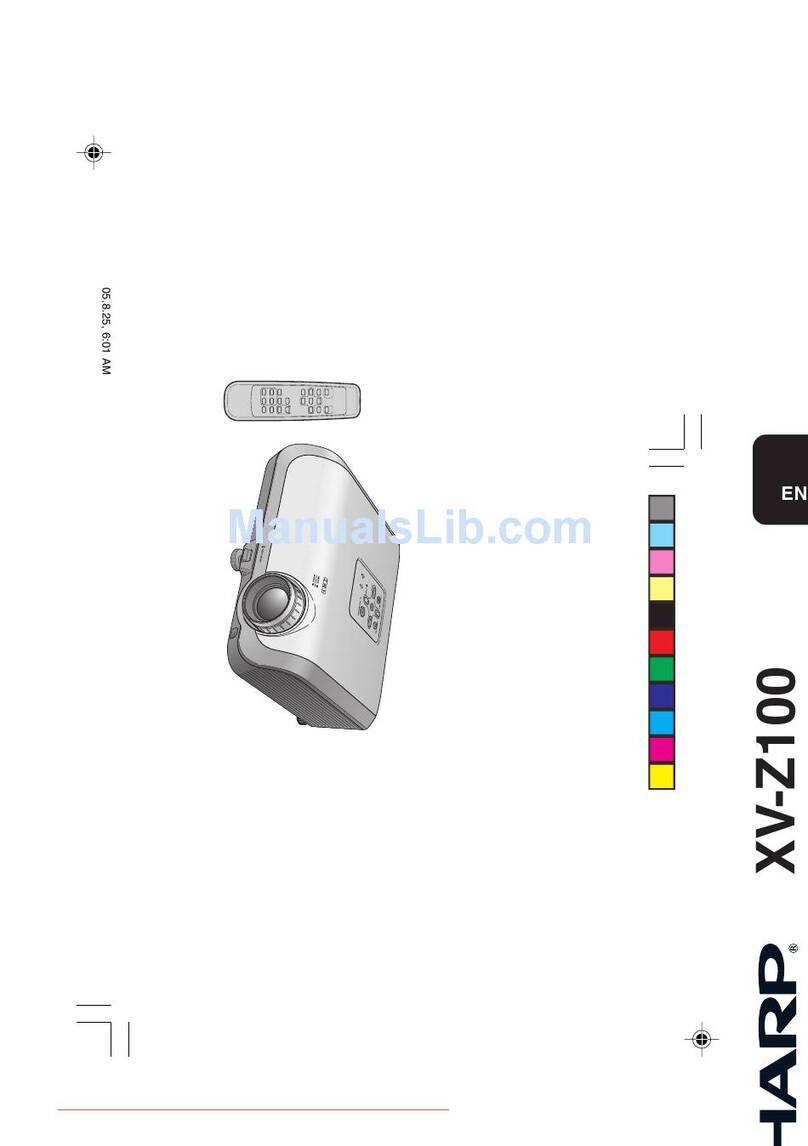 Sharp XV-Z100 User manual