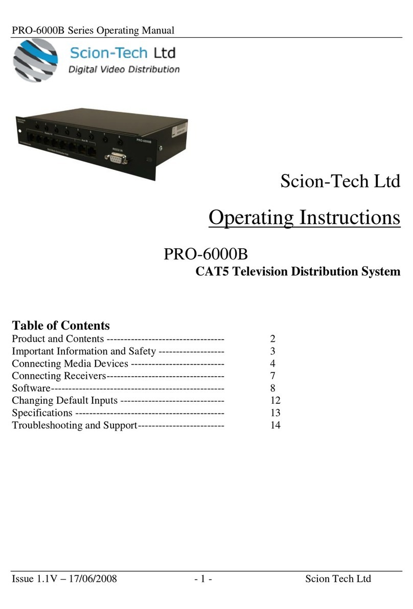 Scion-Tech PRO-6000B Series operating instructions