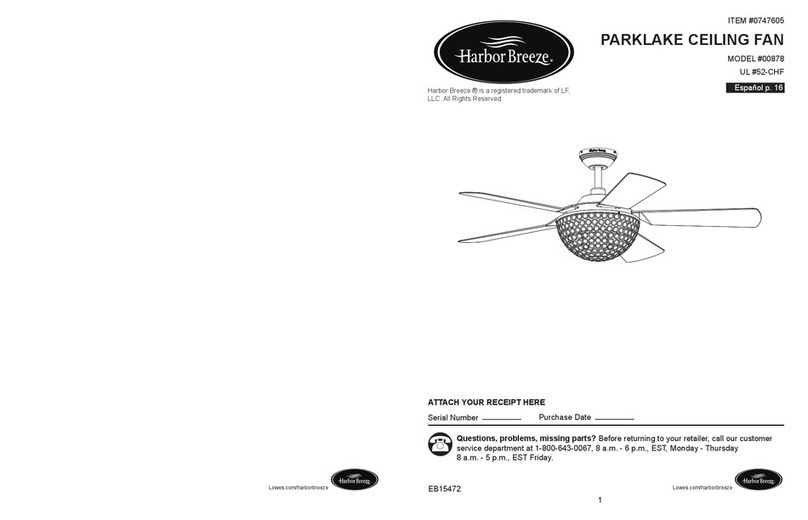 Harbor Breeze 00878 User manual