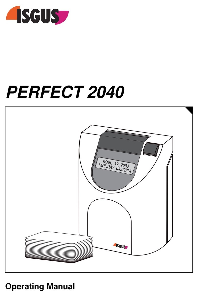 Isgus Perfect 2040 operating manual