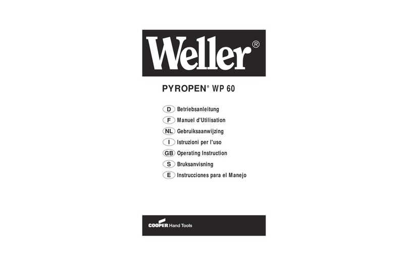 Weller PYROPENWP60 Operating	 instruction
