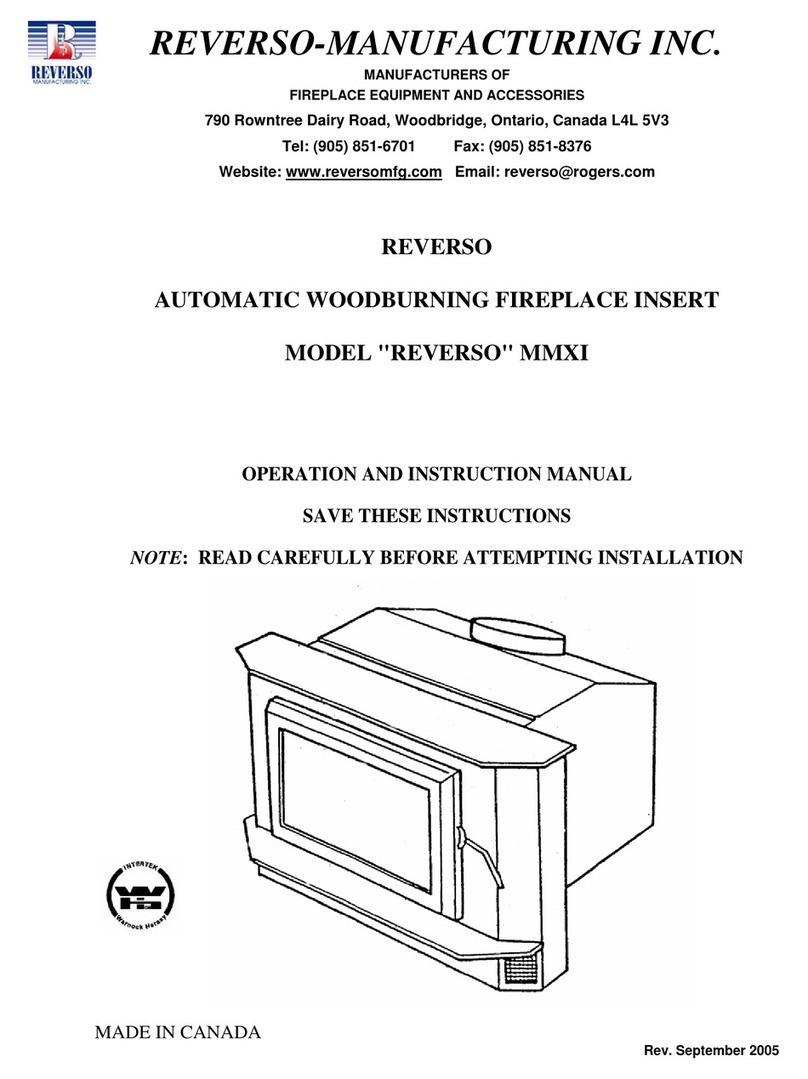 REVERSO-MANUFACTURING MMXI Operation and instruction manual
