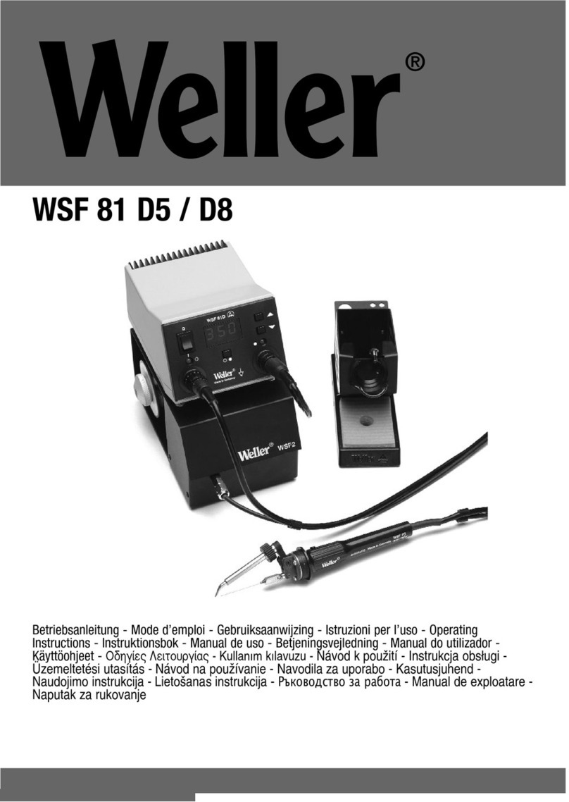 Weller WSF 81 D5 User manual Weller WSF 81 D5 User manual