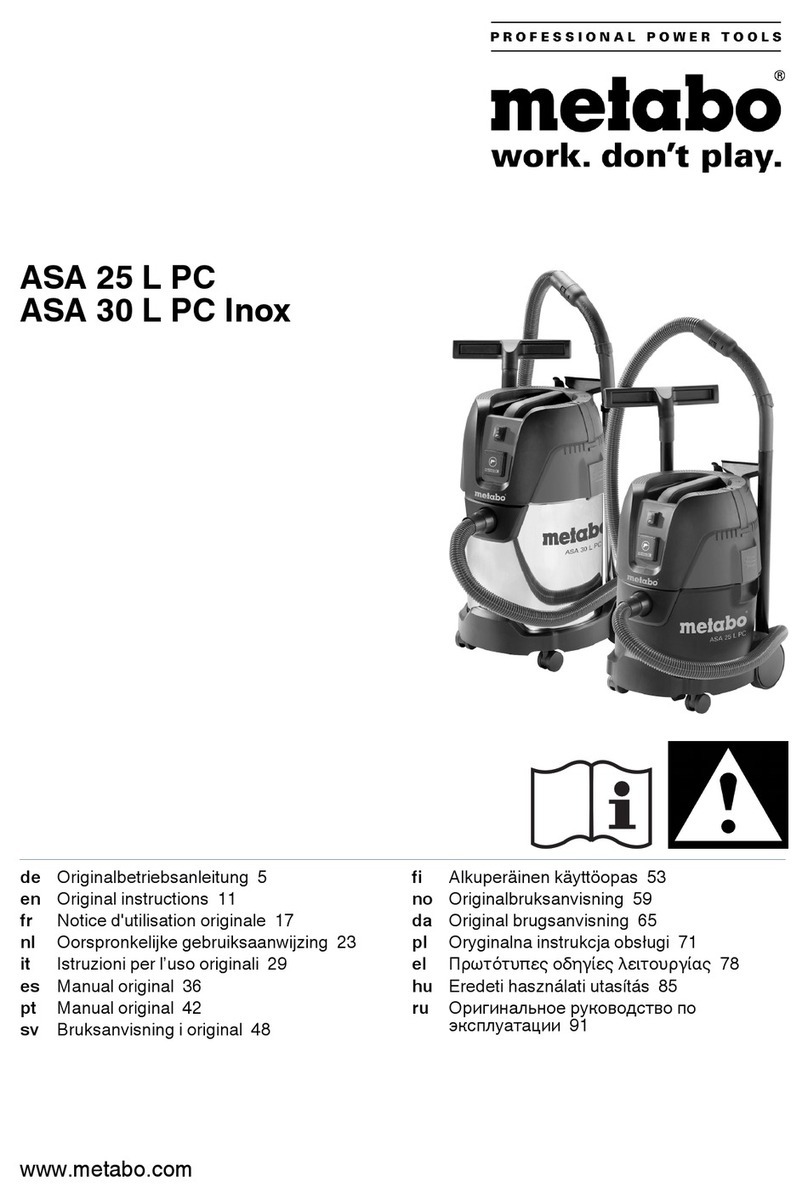 Metabo ASA 30 L PC Inox Original instructions