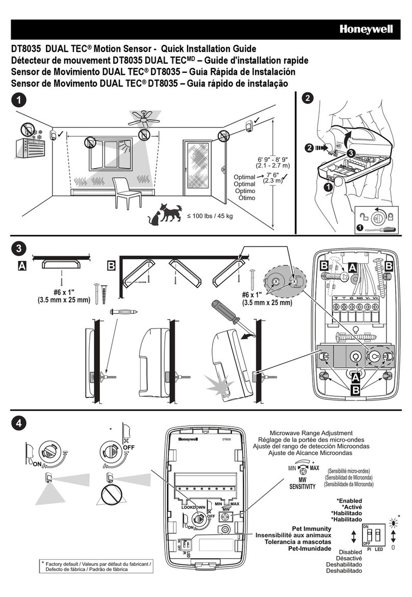 Honeywell DT8035 DUAL TEC User manual