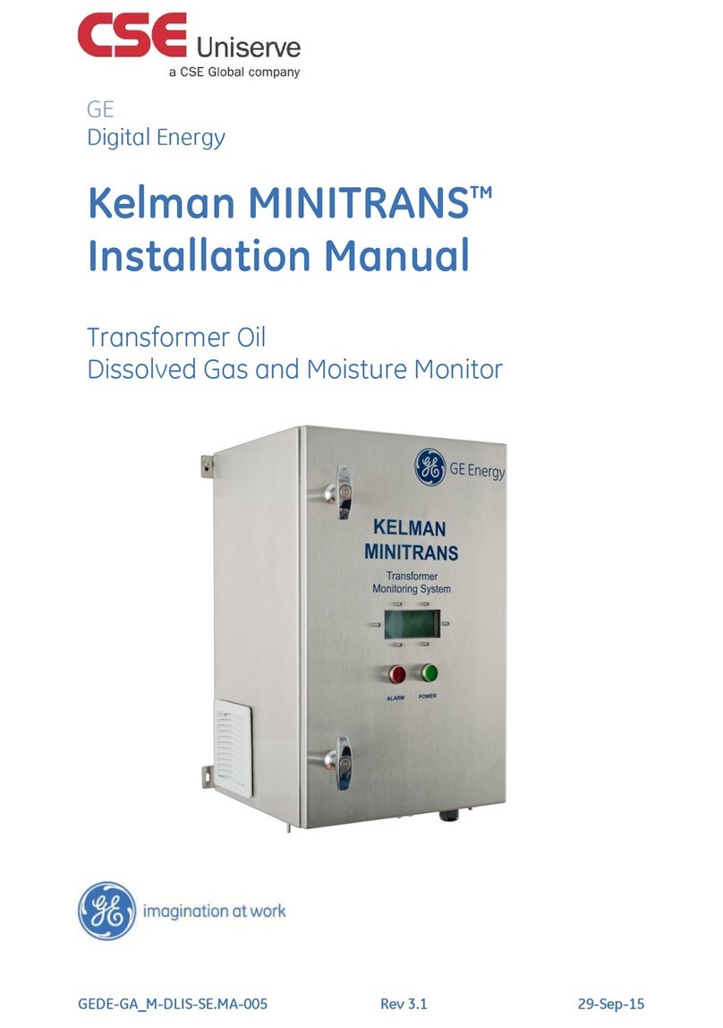 GE Digital Energy Kelman MINITRANS installation manual