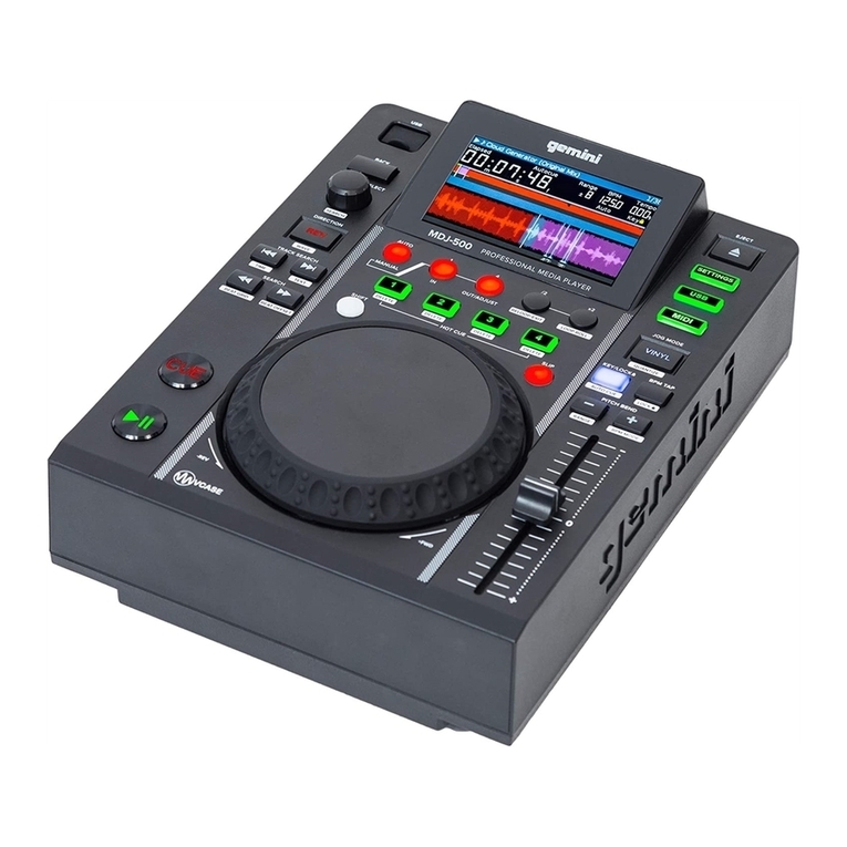 Gemini MDJ-500 User manual