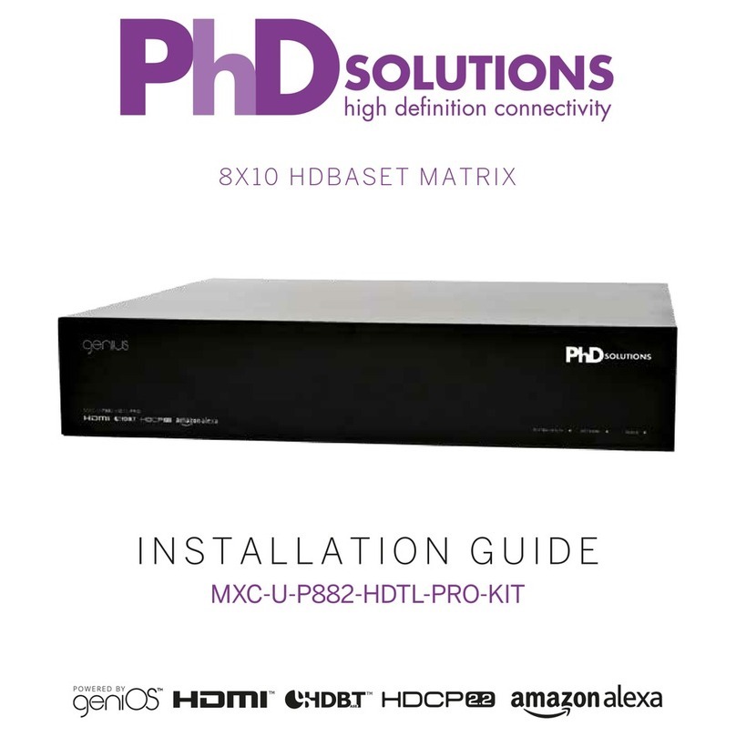 PhDsolutions MXC-U-P882-HDTL-PRO-KIT User manual