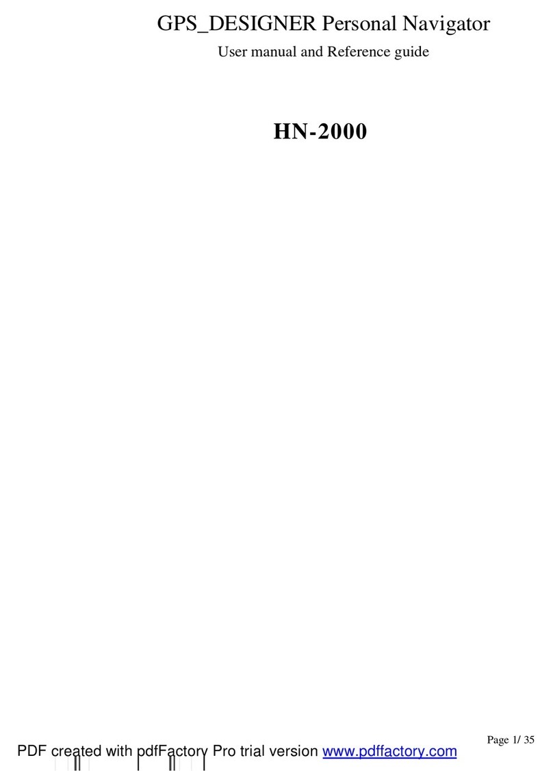GPS Designer international HN-2000 User manual and reference guide GPS Designer international HN-2000 User manual and reference guide