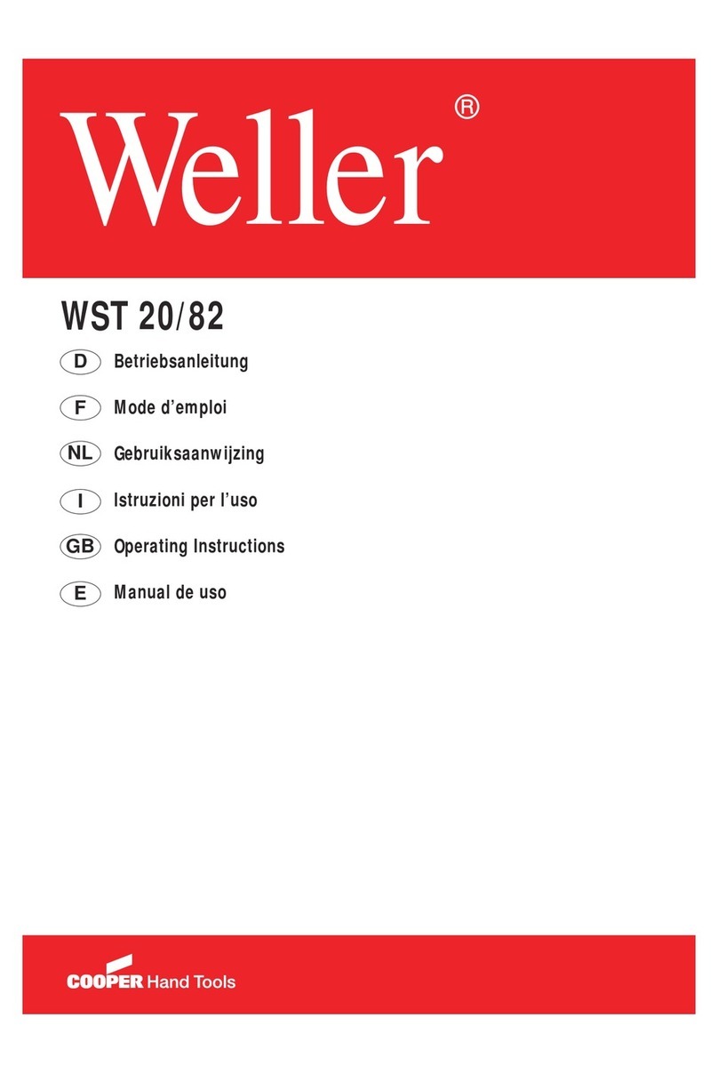 Weller WST 20/82 User manual Weller WST 20/82 User manual