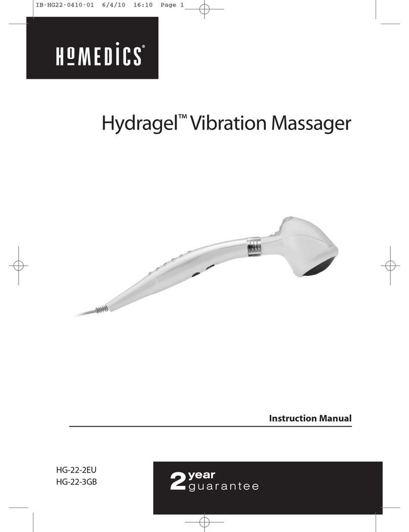 HoMedics Hydragel HG-22-2EU instruction manual HoMedics Hydragel HG-22-2EU instruction manual