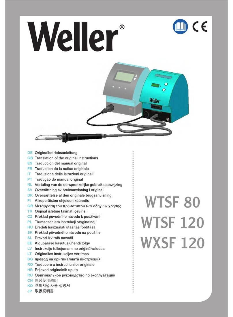 Weller WTSF 80 User manual Weller WTSF 80 User manual
