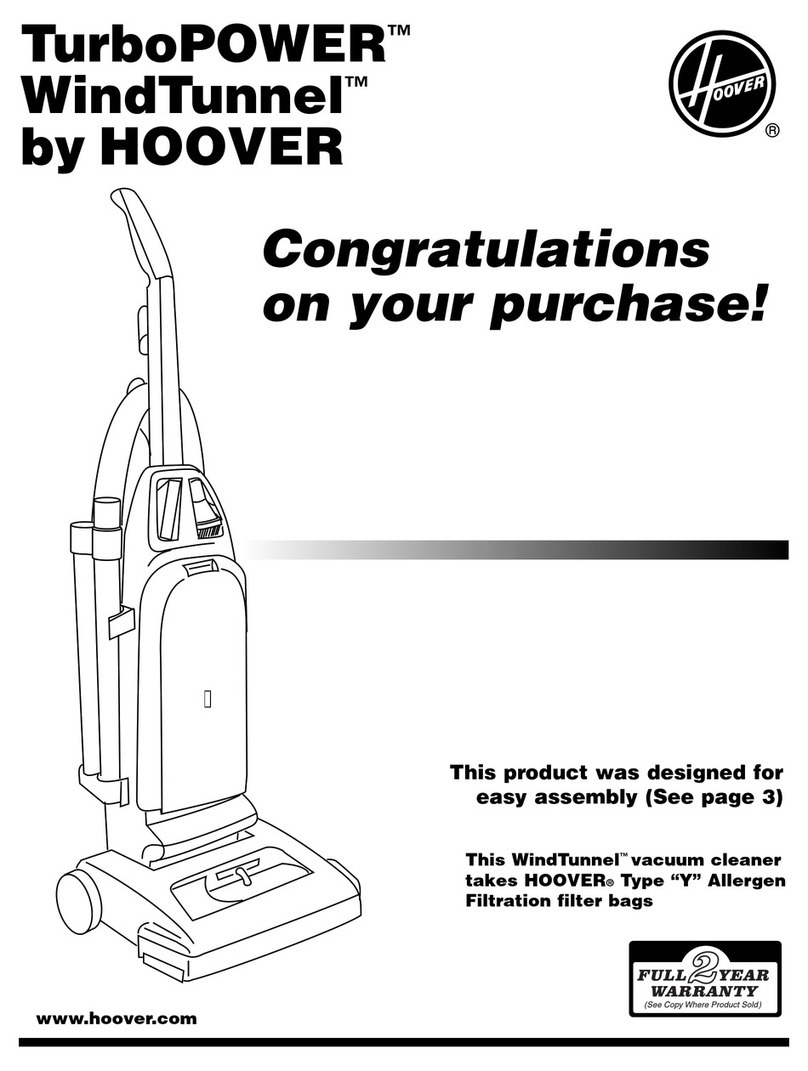 Hoover U5415 WT User manual