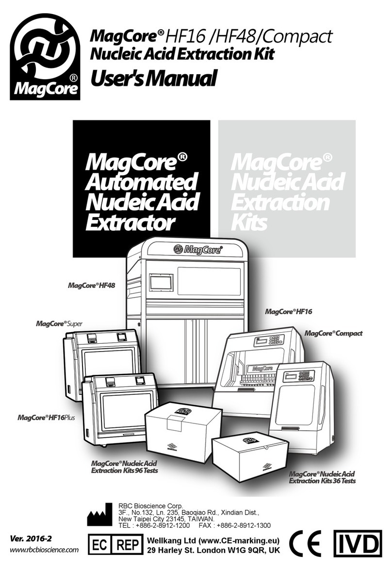 RBCBioscience MagCore HF48 user manual