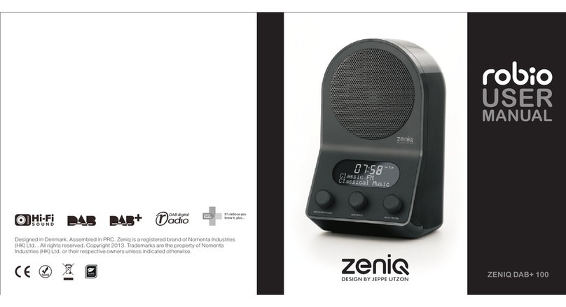 ZENIQ ROBIO DAB+ 100 user manual
