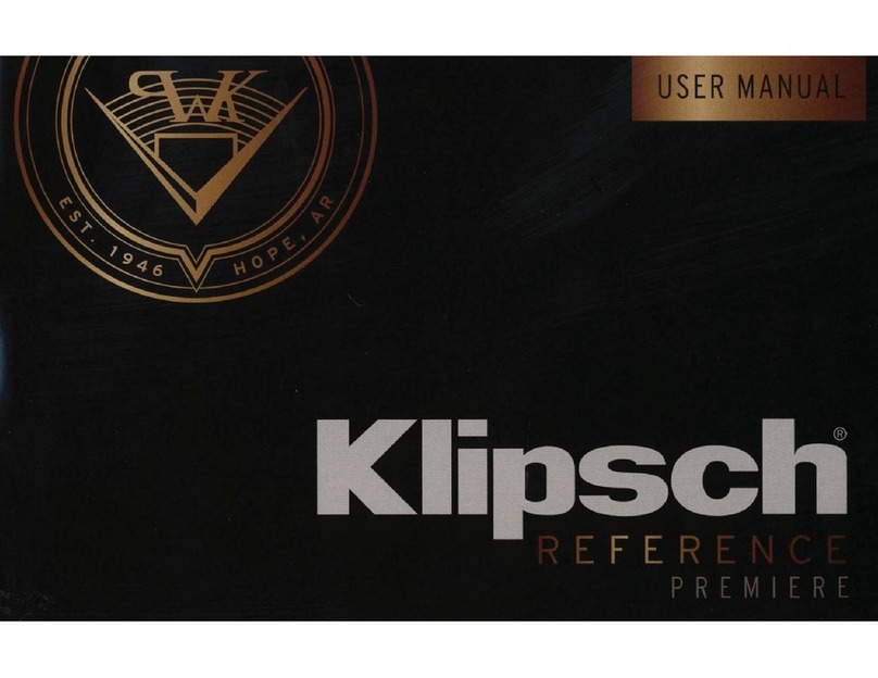 Klipsch Reference Premiere RP-280F user manual