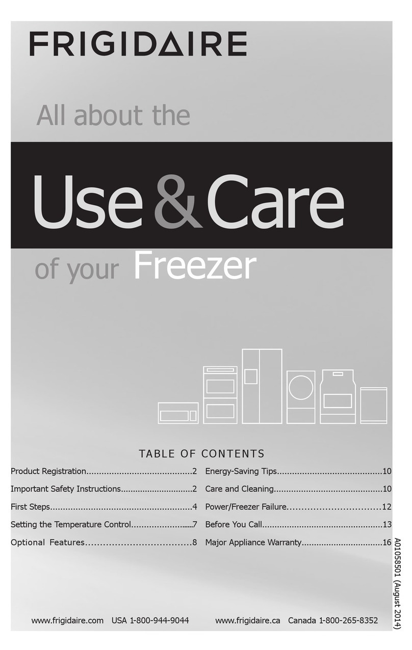 Frigidaire FFFU17M1QW Owner's manual Frigidaire FFFU17M1QW Owner's manual