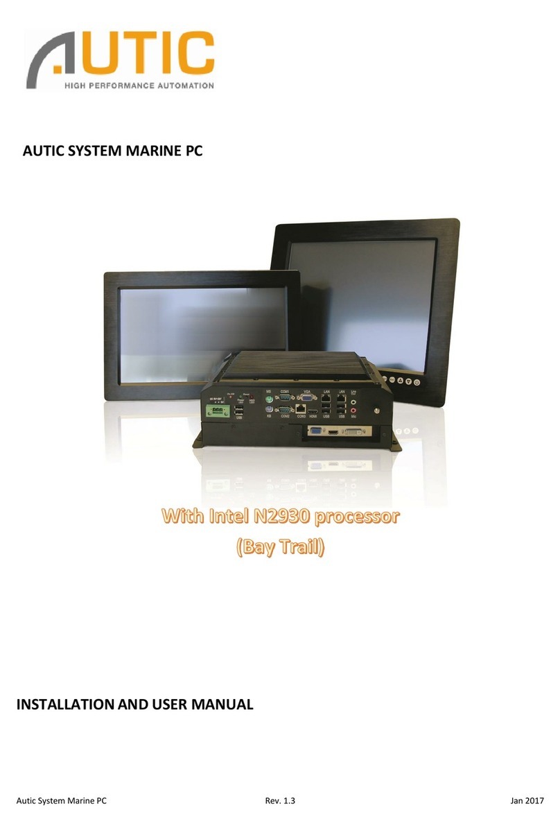 AUTIC APPC-8429T Installation and user manual