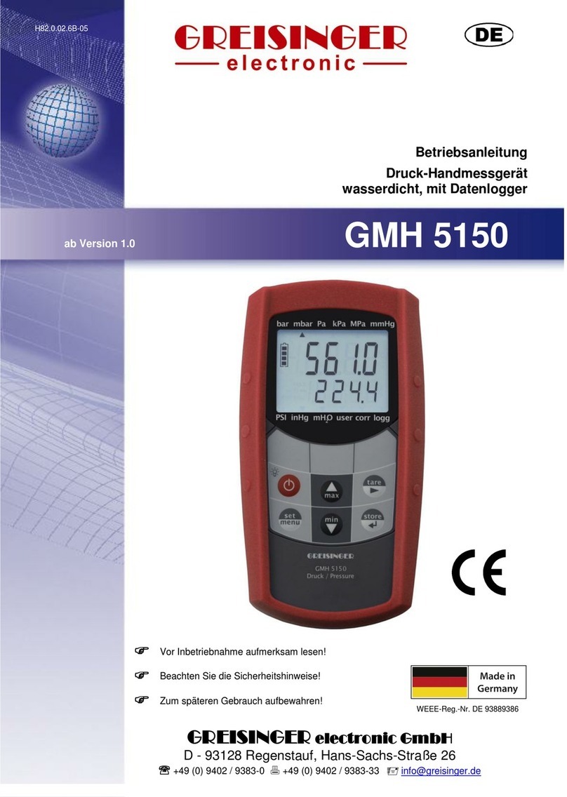 GREISINGER GMH 5150 operating manual