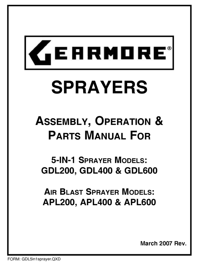 Gearmore GDL200 Assembly, operation and parts manual