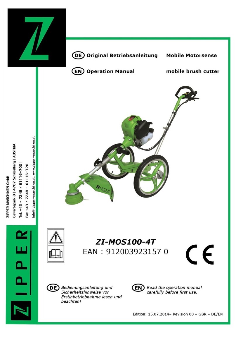 Zipper Mowers ZI-MOS100-4T Operation manual