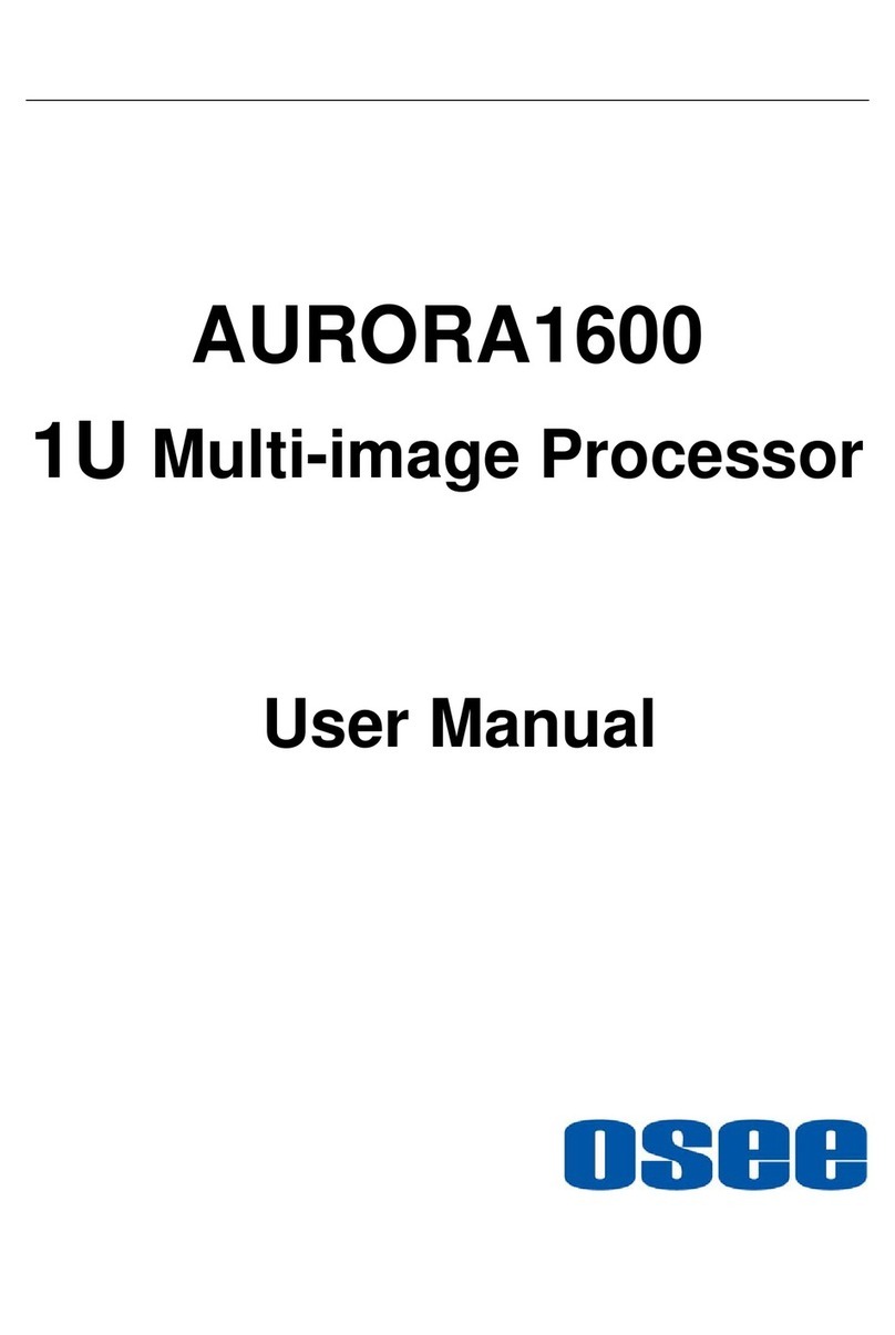 OSEE AURORA1600 user manual