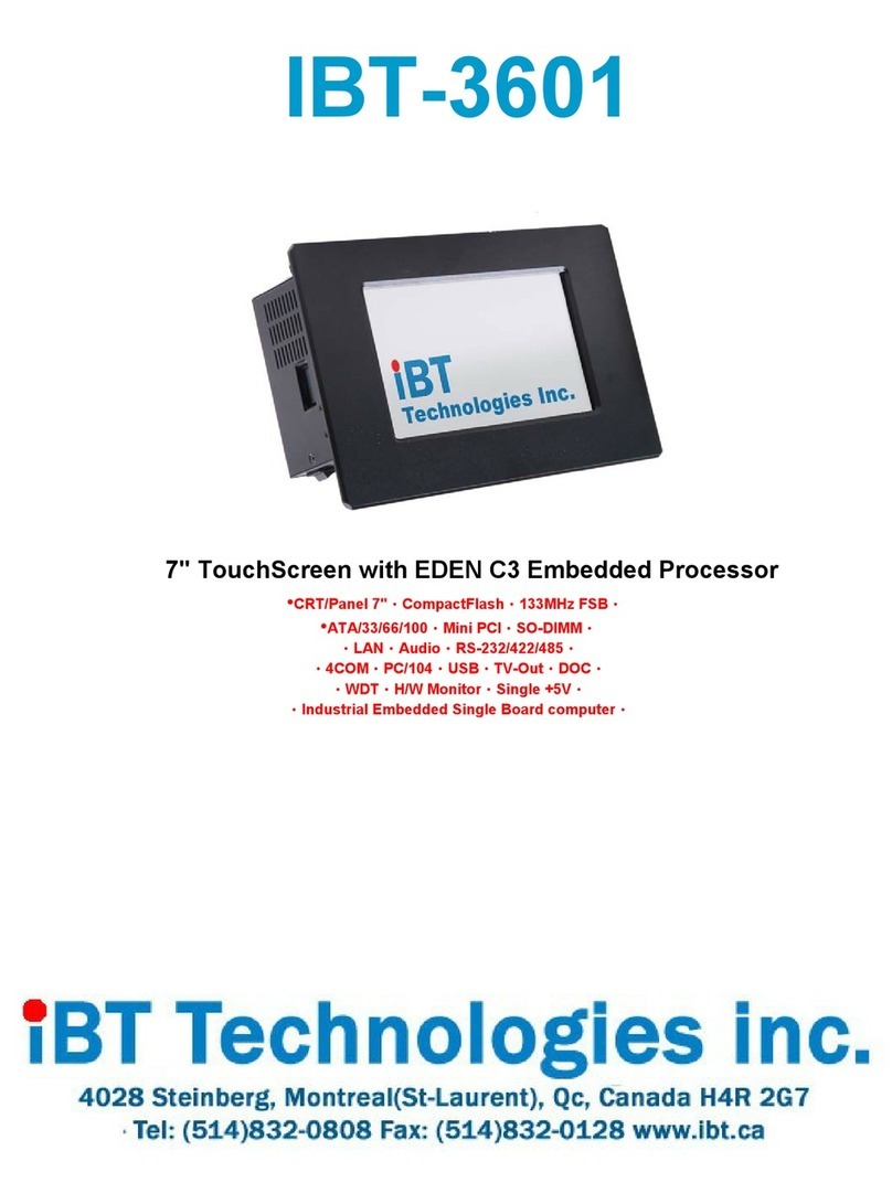 IBT Technologies IBT-3601 manual