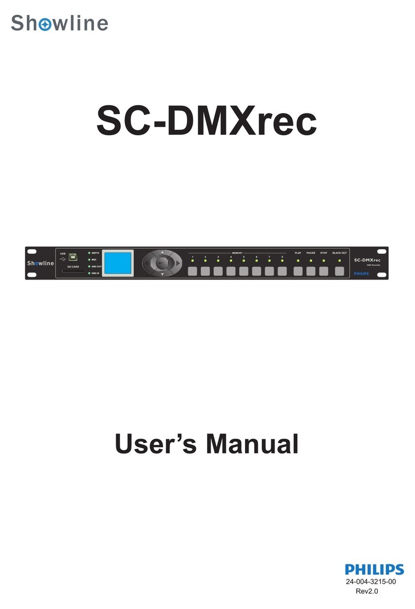 Showline SC-DMXrec User manual